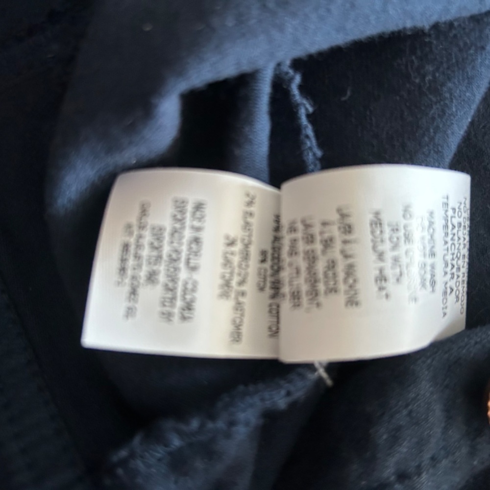 Bomber Jacket Navy Blue with Embellished pocket flaps - Picture 11 of 11